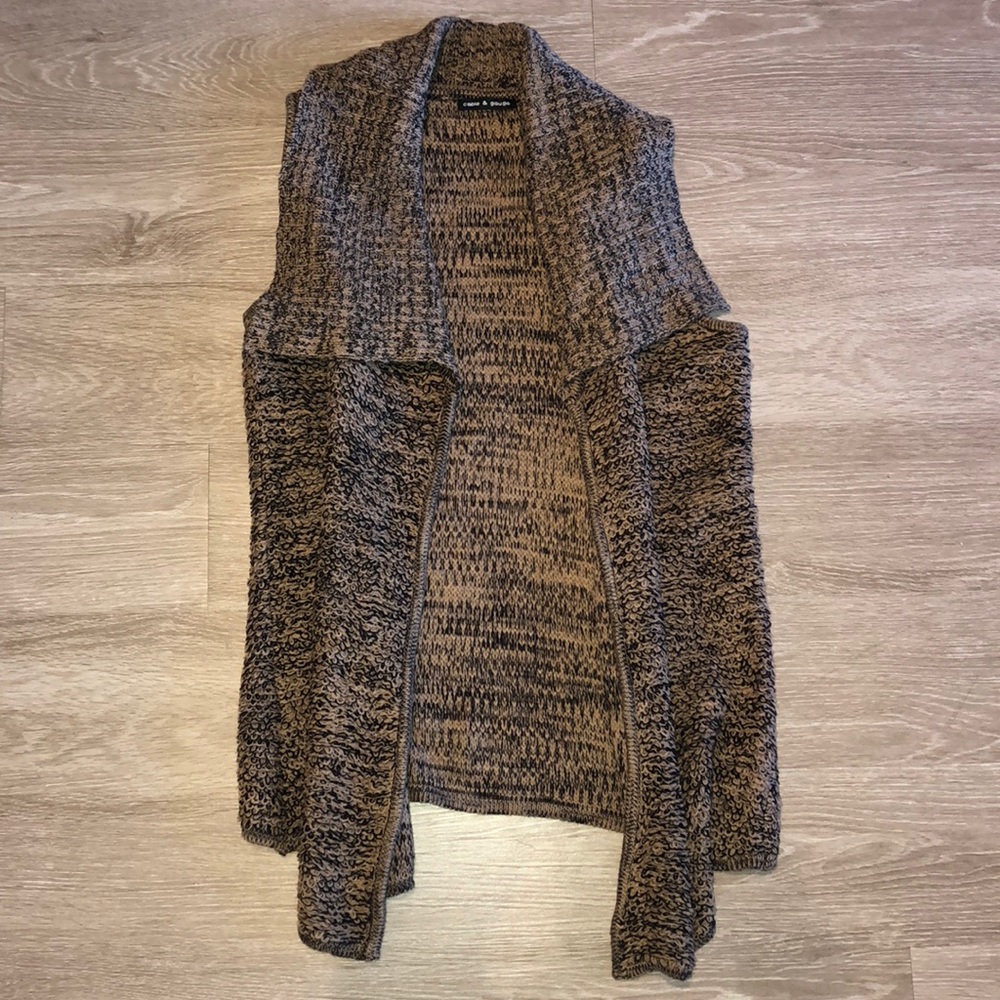 Slouchy knit vest